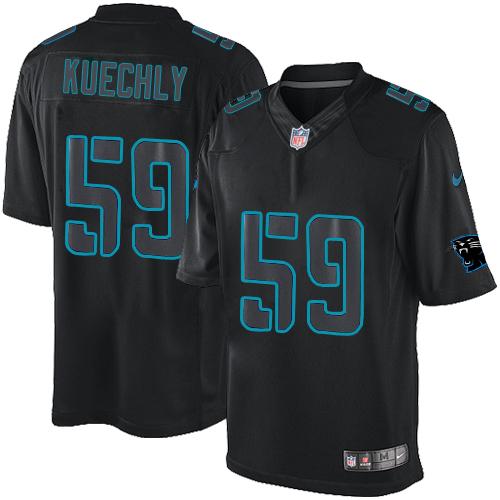 Panthers #59 Luke Kuechly Black Stitched Impact Limited Nike Jersey
