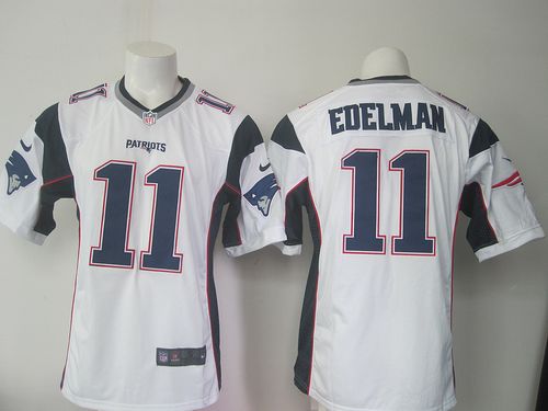 Patriots #11 Julian Edelman White Stitched New Game Nike Jersey