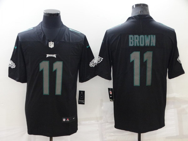 Philadelphia Eagles #11 A. J. Brown Black Impact Limited Stitched Jersey