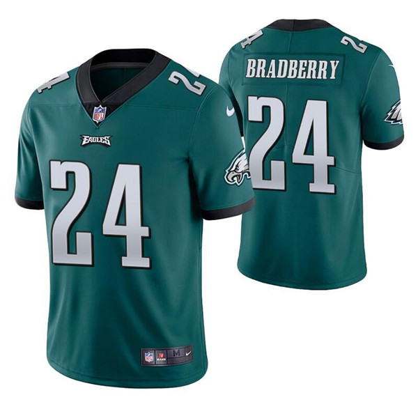 Philadelphia Eagles #24 James Bradberry Green Vapor Untouchable Limited Stitched Jersey