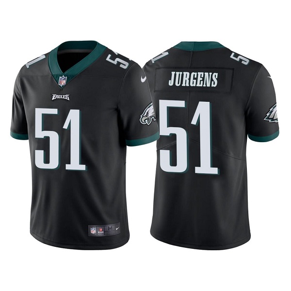 Philadelphia Eagles #51 Cameron Jurgens Black Vapor Untouchable Limited Stitched Jersey