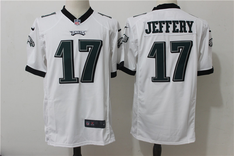 Philadelphia Eagles #17 Alshon Jeffery Nike White Stitched Game Jersey