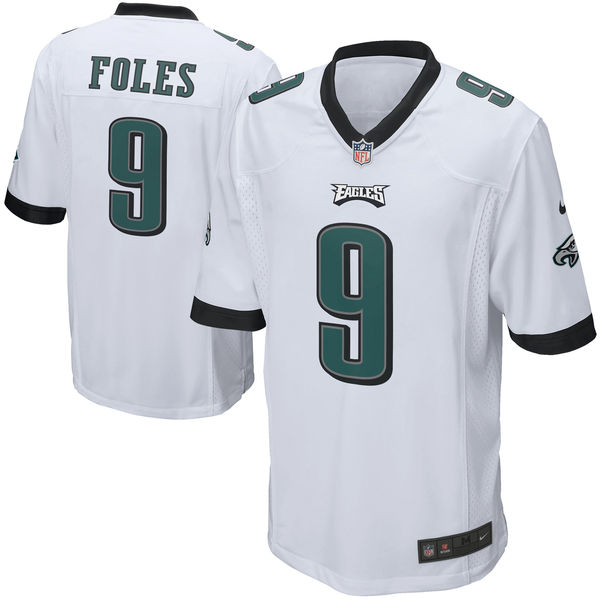 Philadelphia Eagles #9 Nick Foles White Game Stitched Jersey