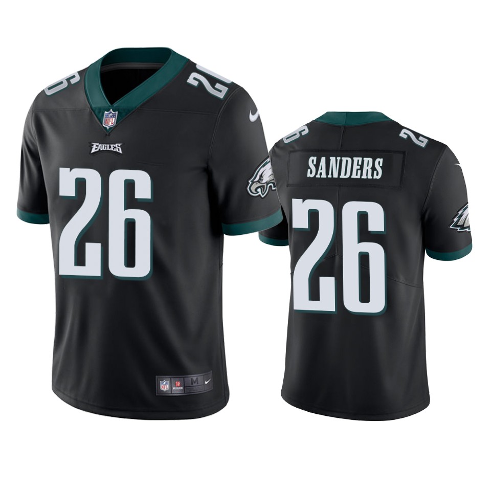 Philadelphia Eagles #26 Miles Sanders Black Vapor Untouchable Limited Stitched Jersey