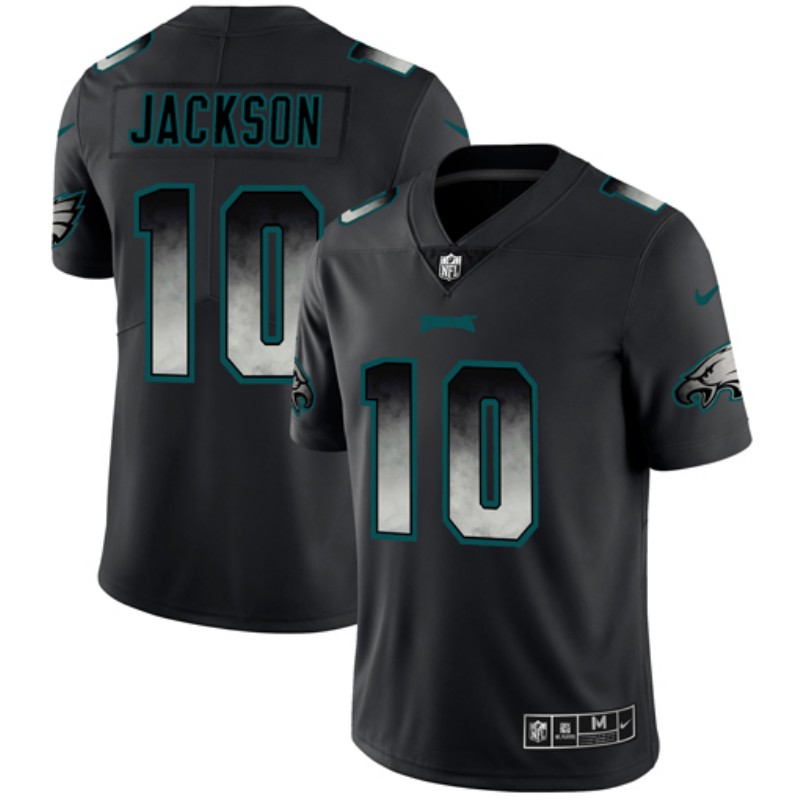 Philadelphia Eagles #10 DeSean Jackson Black 2019 Smoke Fashion Limited Stitched Jersey