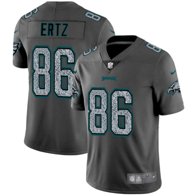 Philadelphia Eagles #86 Zach Ertz 2019 Gray Fashion Static Limited Stitched Jersey