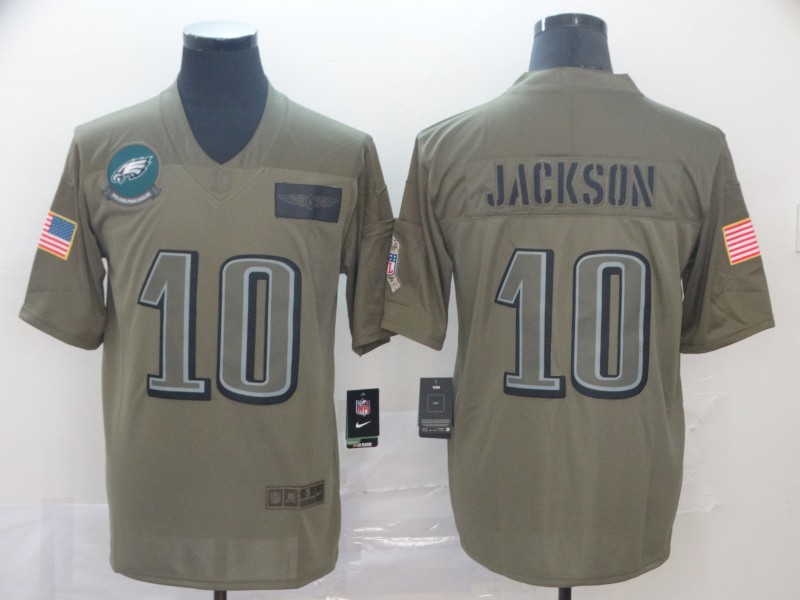 Philadelphia Eagles #10 DeSean Jackson 2019 Camo Salute To Service Limited Stitched Jersey