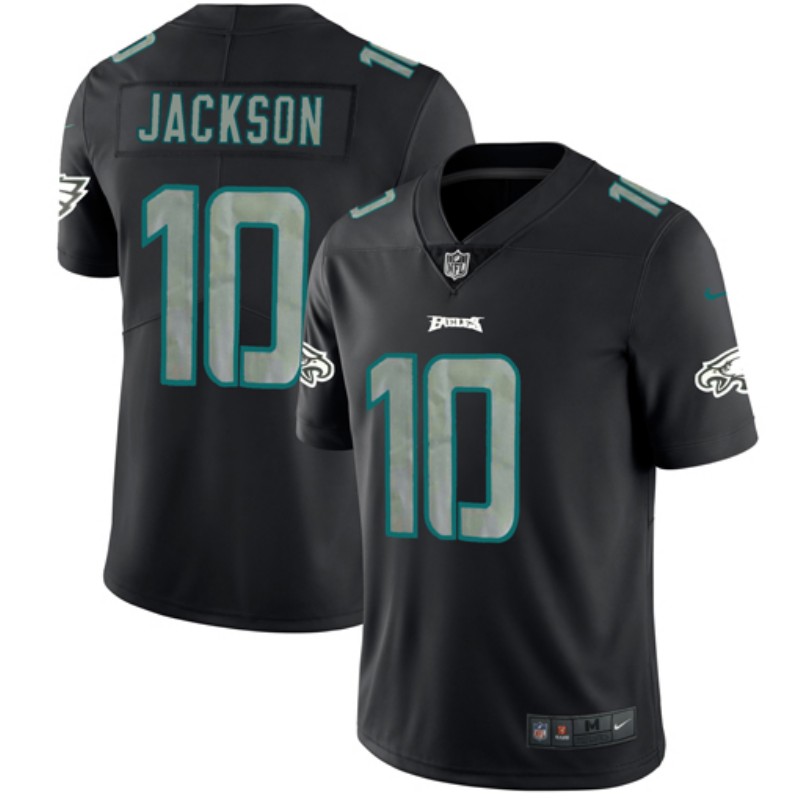 Philadelphia Eagles #10 DeSean Jackson Black Impact Limited Stitched Jersey..
