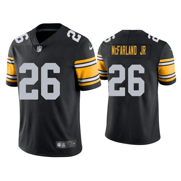 Pittsburgh Steelers #26 Anthony McFarland Jr Black Vapor Untouchable Limited Stitched Jersey
