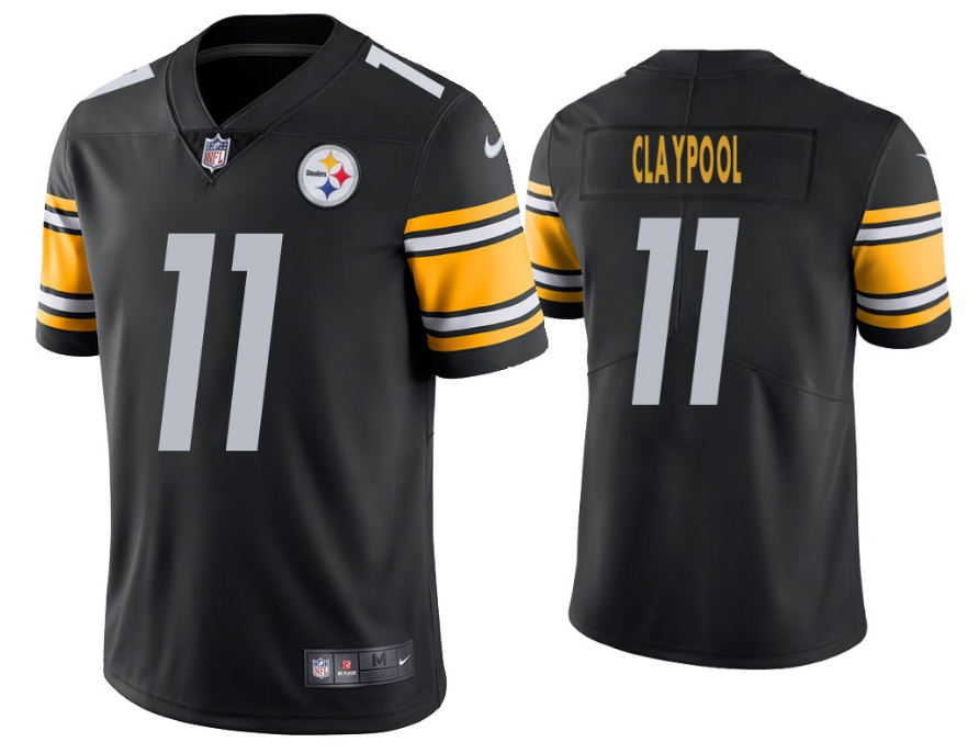 Pittsburgh Steelers #11 Chase Claypool Black Vapor Limited Stitched Jersey