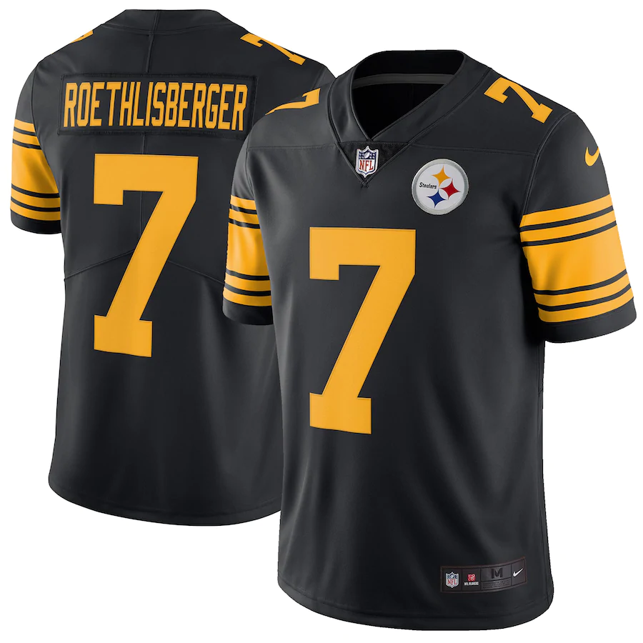 Pittsburgh Steelers #7 Ben Roethlisberger Black Vapor Untouchable Limited Stitched Jersey