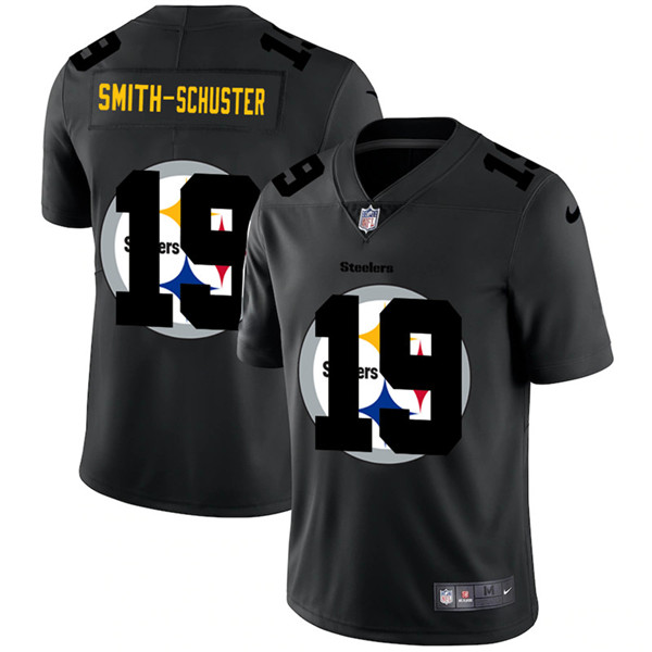 Pittsburgh Steelers #19 JuJu Smith-Schuster 2020 Black Shadow Logo Limited Stitched Jersey