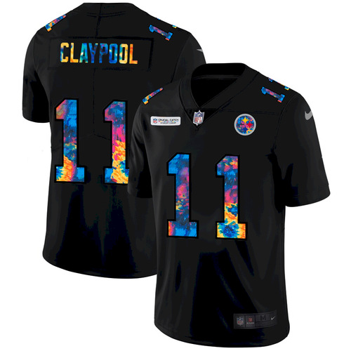 Pittsburgh Steelers #11 Chase Claypool 2020 Black Crucial Catch Limited Stitched Jersey