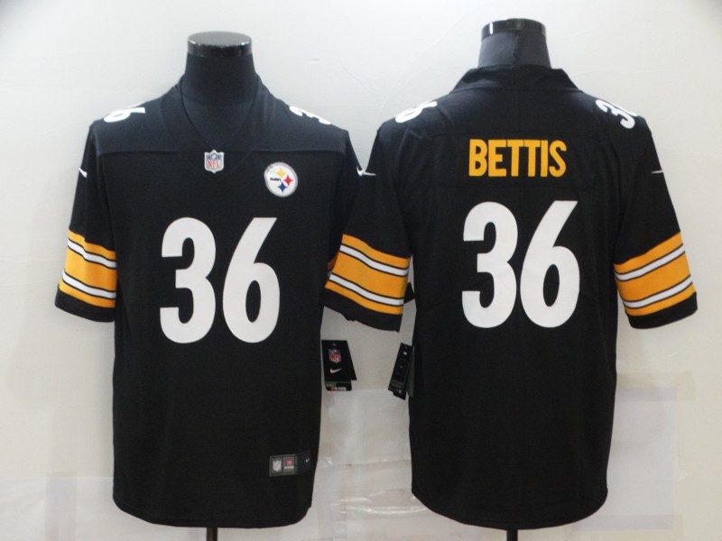 Pittsburgh Steelers #36 Jerome Bettis Black Stitched Jersey