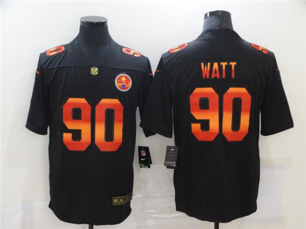 Pittsburgh Steelers #90 T. J. Watt 2020 Black Fashion Limited Stitched Jersey