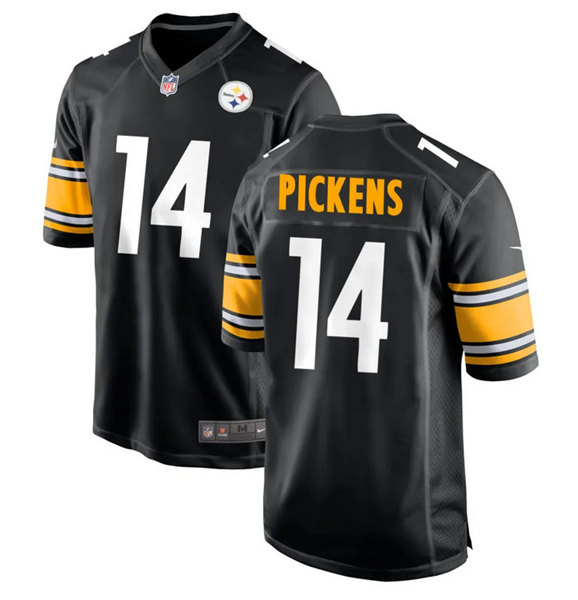 Pittsburgh Steelers #14 George Pickens Black Stitched Jersey
