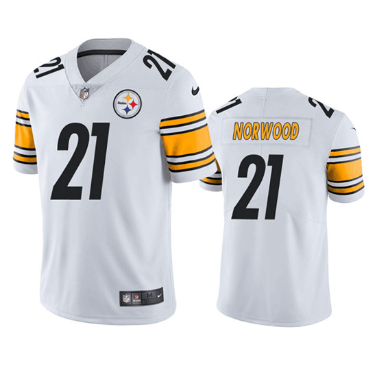Pittsburgh Steelers #21 Tre Norwood White Vapor Untouchable Limited Stitched Jersey