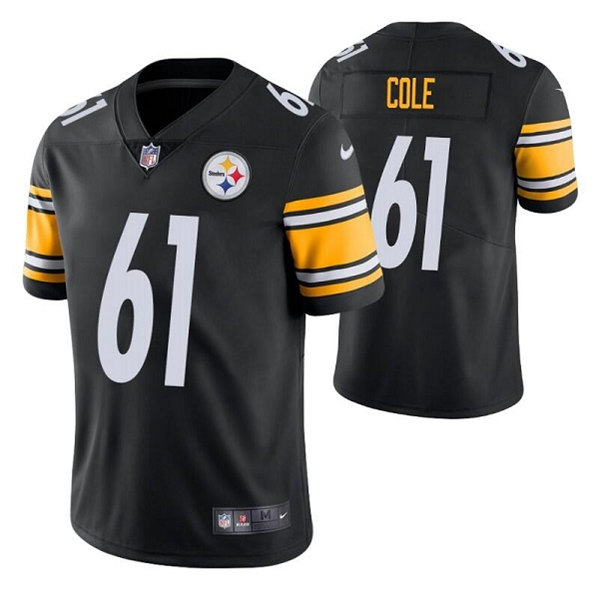 Pittsburgh Steelers #61 Mason Cole Black Vapor Untouchable Limited Stitched Jersey
