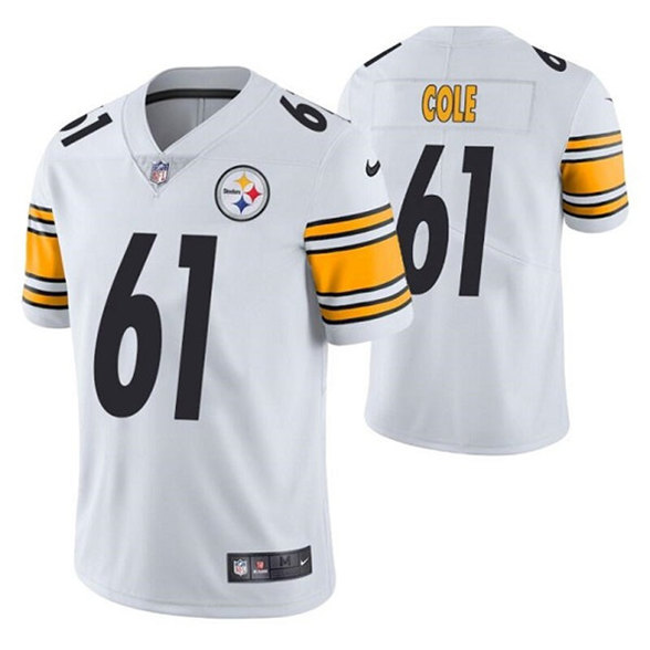 Pittsburgh Steelers #61 Mason Cole White Vapor Untouchable Limited Stitched Jersey