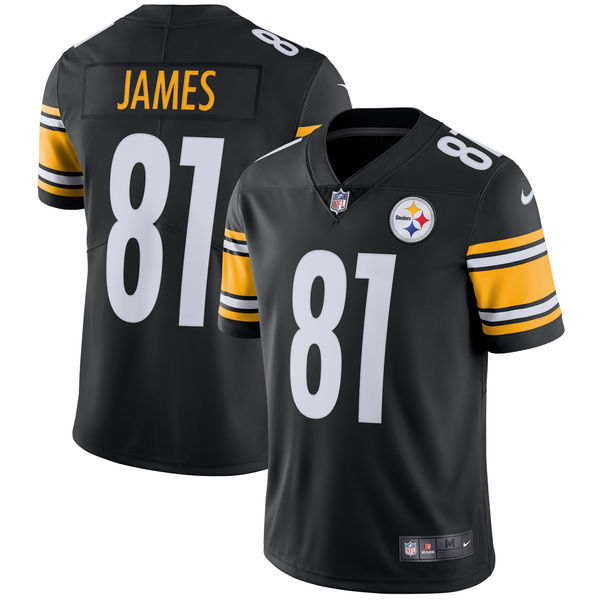 Pittsburgh Steelers #81 Jesse James Nike Black Vapor Untouchable Limited Stitched Jersey