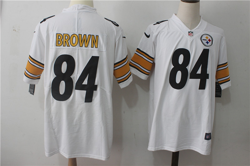 Pittsburgh Steelers #84 Antonio Brown White Stitched Vapor Untouchable Limited Nike Jersey