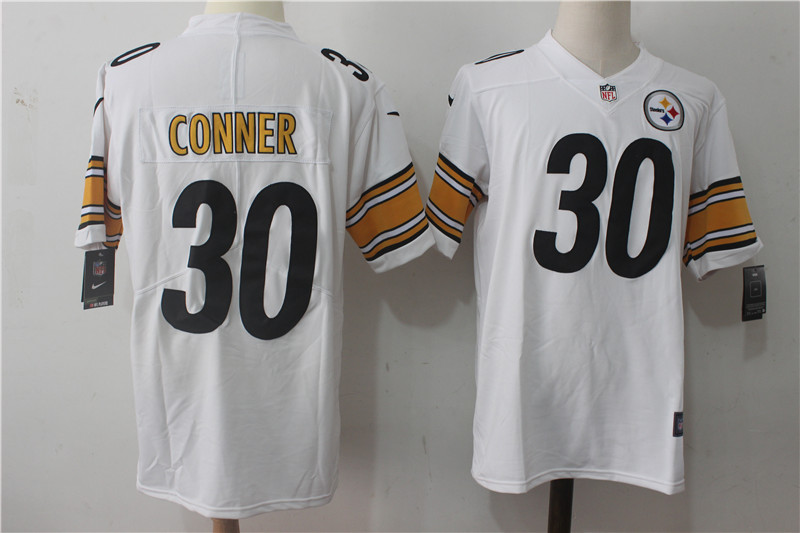 Pittsburgh Steelers #30 James Conner White Stitched Vapor Untouchable Limited Nike Jersey