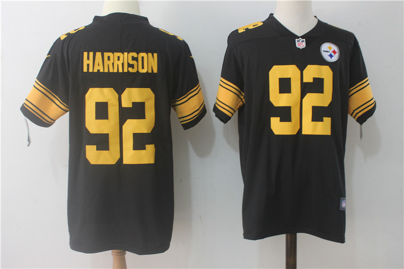 Pittsburgh Steelers #92 James Harrison Black Limited Rush Stitched Nike Jersey