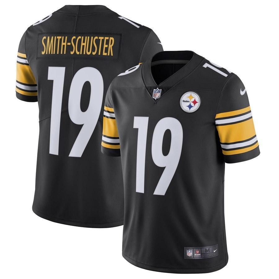 Pittsburgh Steelers #19 JuJu Smith-Schuster Black Vapor Untouchable Limited Stitched Nike Jersey