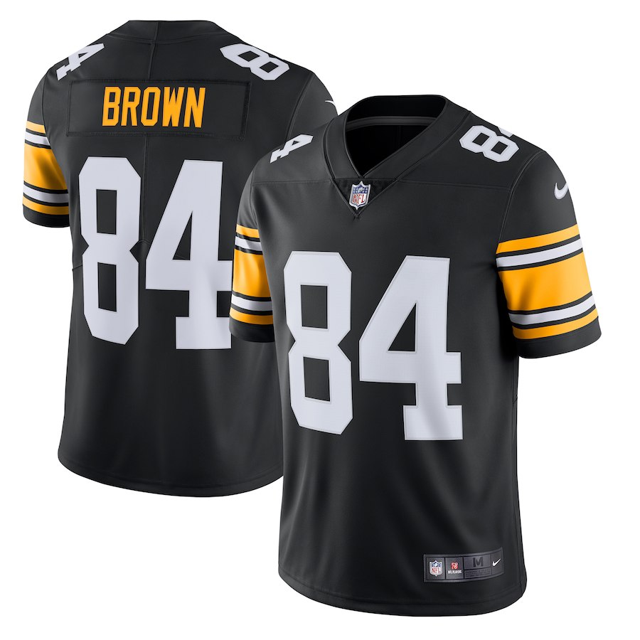 Pittsburgh Steelers # 84 Antonio Brown Black Vapor Untouchable Limited Stitched Jersey