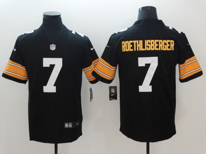 Pittsburgh Steelers #7 Ben Roethlisberger Black 2018 Vapor Untouchable Limited Stitched Jersey