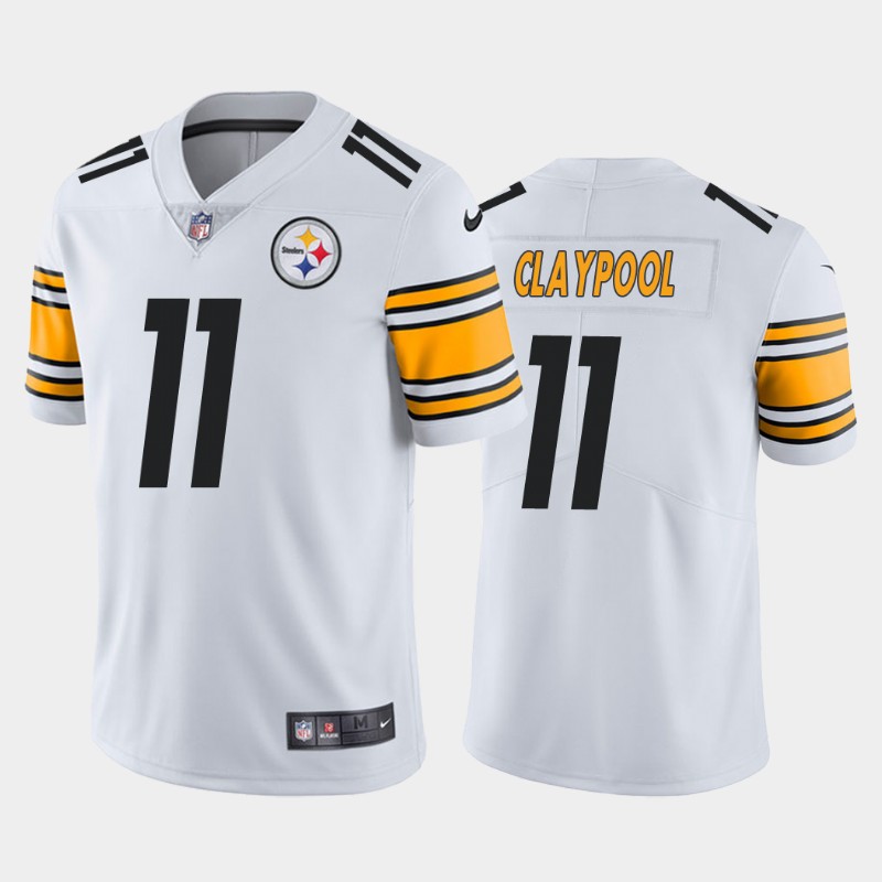 Pittsburgh Steelers #11 Chase Claypool White Vapor Untouchable Limited Stitched Jersey