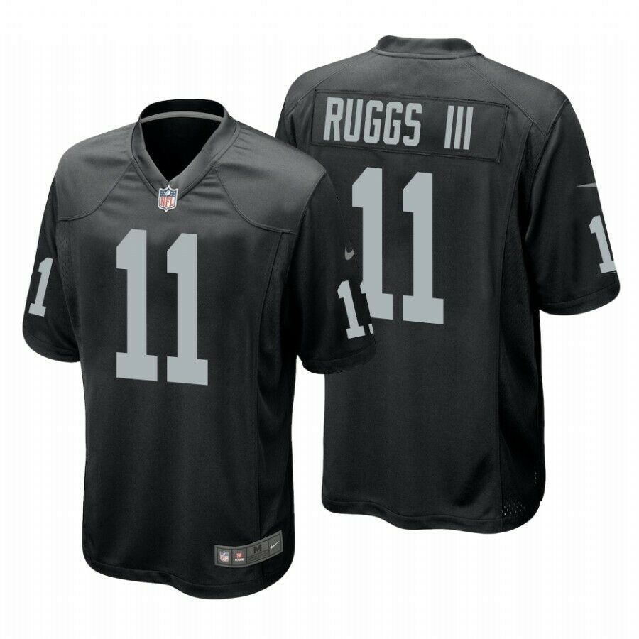 Raiders #11 Henry Ruggs III Black Game Stitched Jersey