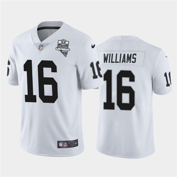 Raiders White #16 Tyrell Williams 2020 Inaugural Season Vapor Limited Stitched Jersey