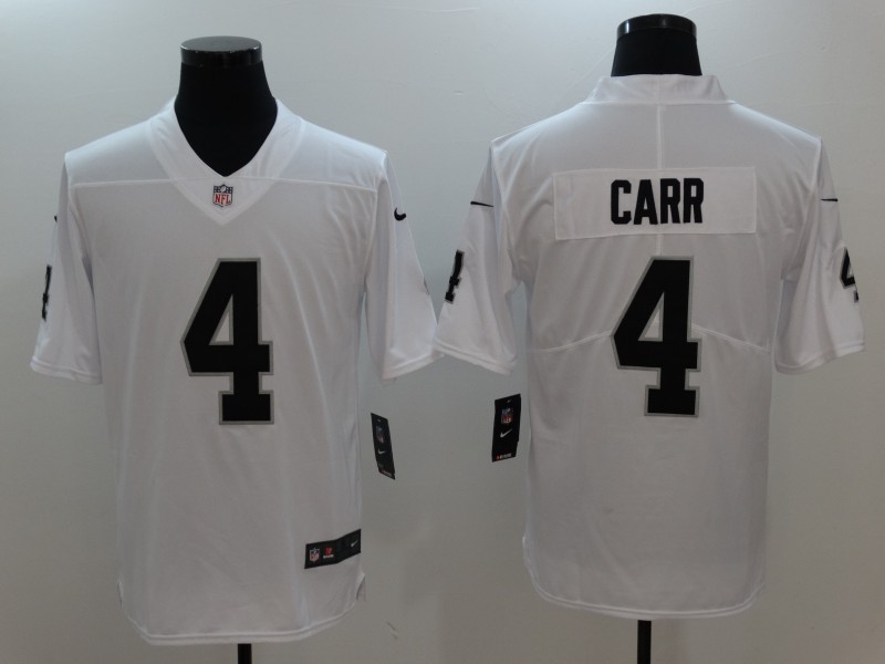Raiders #4 Derek Carr Nike White Vapor Untouchable Limited Stitched Jersey