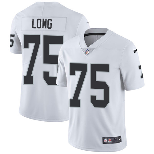 Raiders #75 Howie Long White Stitched Vapor Untouchable Limited Nike Jersey