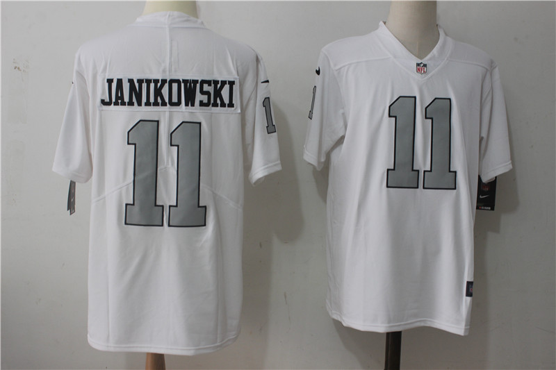 Raiders #11 Sebastian Janikowski White Stitched Vapor Untouchable Limited Nike Jersey