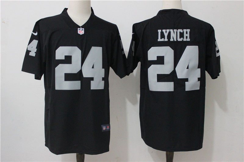 Raiders #24 Marshawn Lynch Black Vapor Untouchable Limited Stitched Jersey
