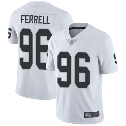 Raiders #96 Clelin Ferrell White Vapor Untouchable Limited Stitched Jersey