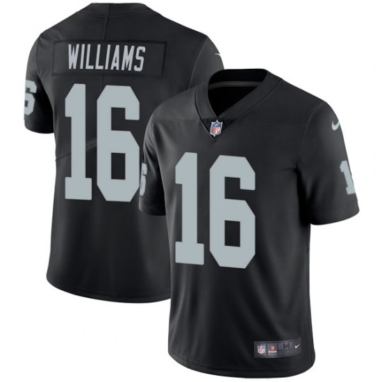 Raiders #16 Tyrell Williams Black Vapor Untouchable Limited Stitched Jersey