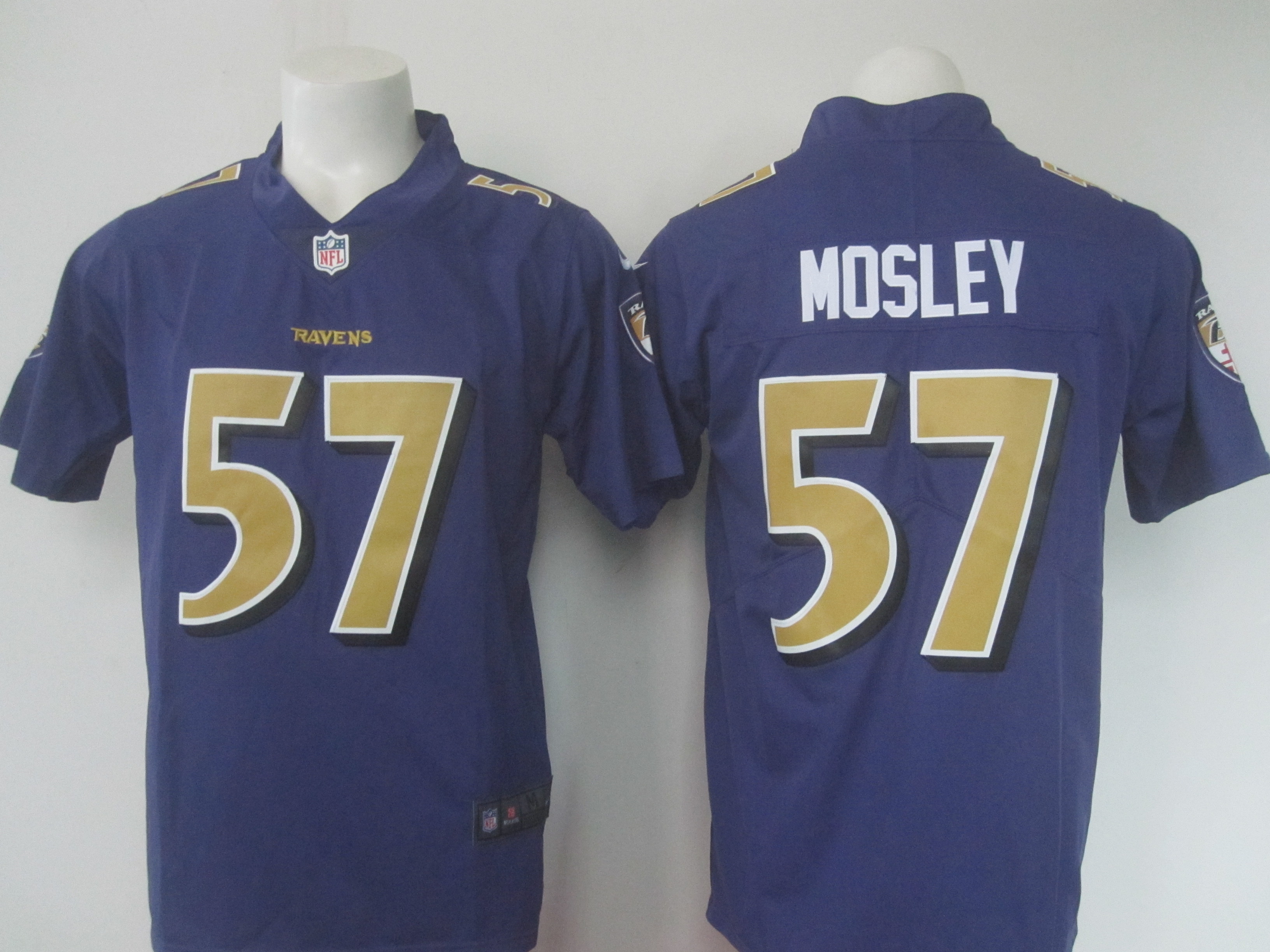 Ravens #57 C.J. Mosley Purple Rush Stitched Nike Jersey