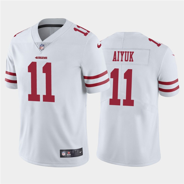 San Francisco 49ers #11 Brandon Aiyuk 2020 White Draft Vapor Limited Stitched Jersey