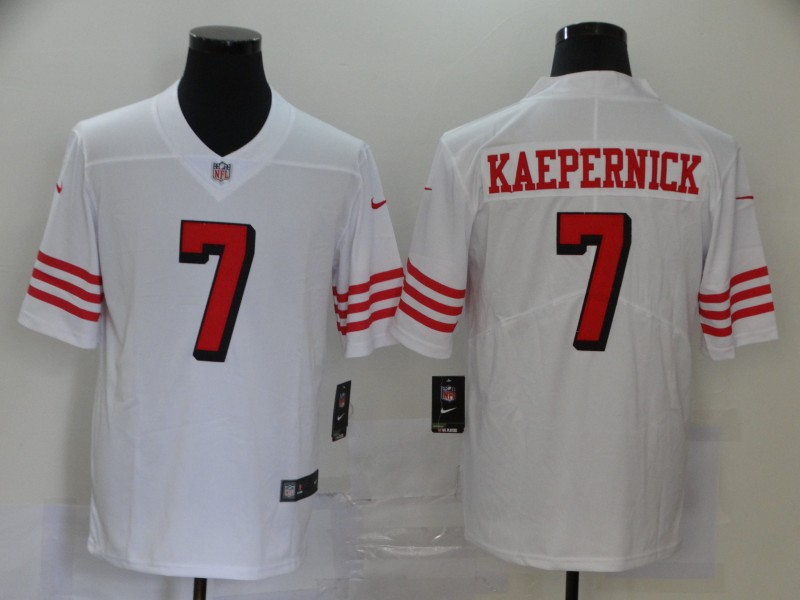 San Francisco 49ers #7 Colin Kaepernick New White Vapor Untouchable Limited Stitched Jersey