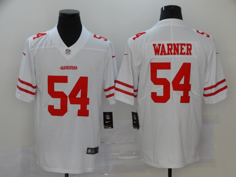 San Francisco 49ers #54 Fred Warner White Vapor Untouchable Limited Stitched Jersey