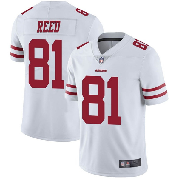 San Francisco 49ers #81 Jordan Reed White Vapor Untouchable Limited Stitched Jersey