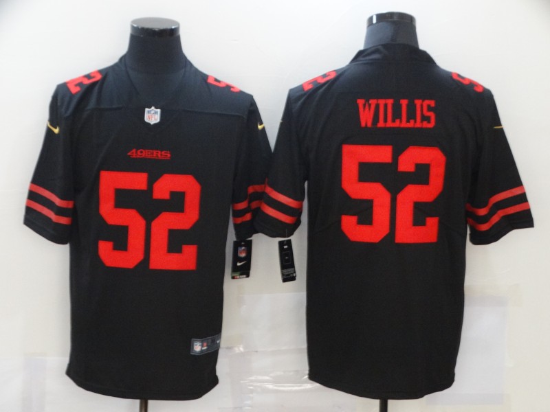 San Francisco 49ers #52 Patrick Willis Black Vapor Untouchable Limited Stitched Jersey