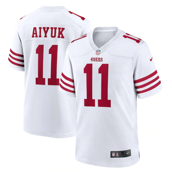 San Francisco 49ers #11 Brandon Aiyuk 2022 New White Stitched Game Jersey