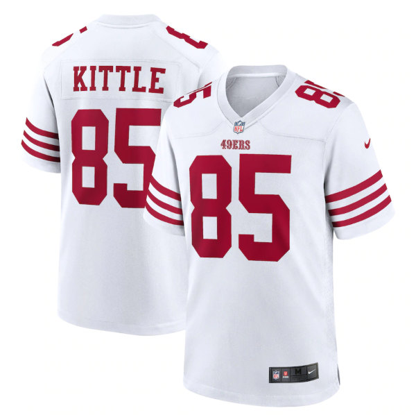 San Francisco 49ers #85 George Kittle 2022 New White Stitched Game Jersey