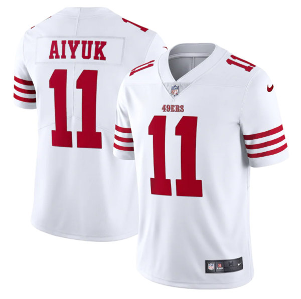 San Francisco 49ers #11 Brandon Aiyuk 2022 New White Vapor Untouchable Stitched Jersey