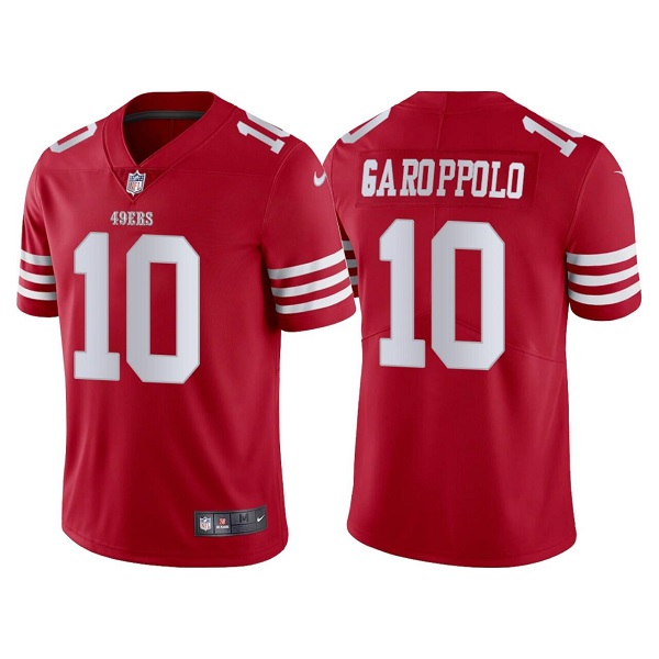 San Francisco 49ers #10 Jimmy Garoppolo 2022 New Red Vapor Untouchable Stitched Jersey