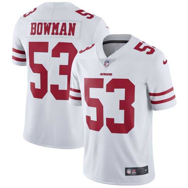 San Francisco 49ers #53 NaVorro Bowman Nike White Vapor Untouchable Limited Stitched Jersey